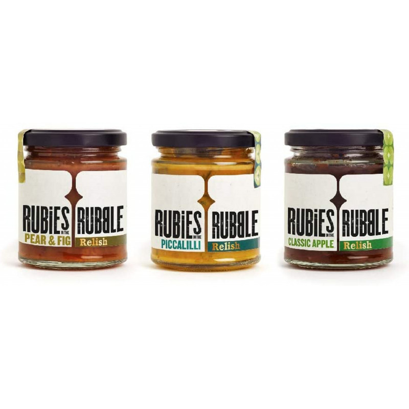 Rubies in the Rubble Relish Trio of Classic Chutneys, Currently priced at £13